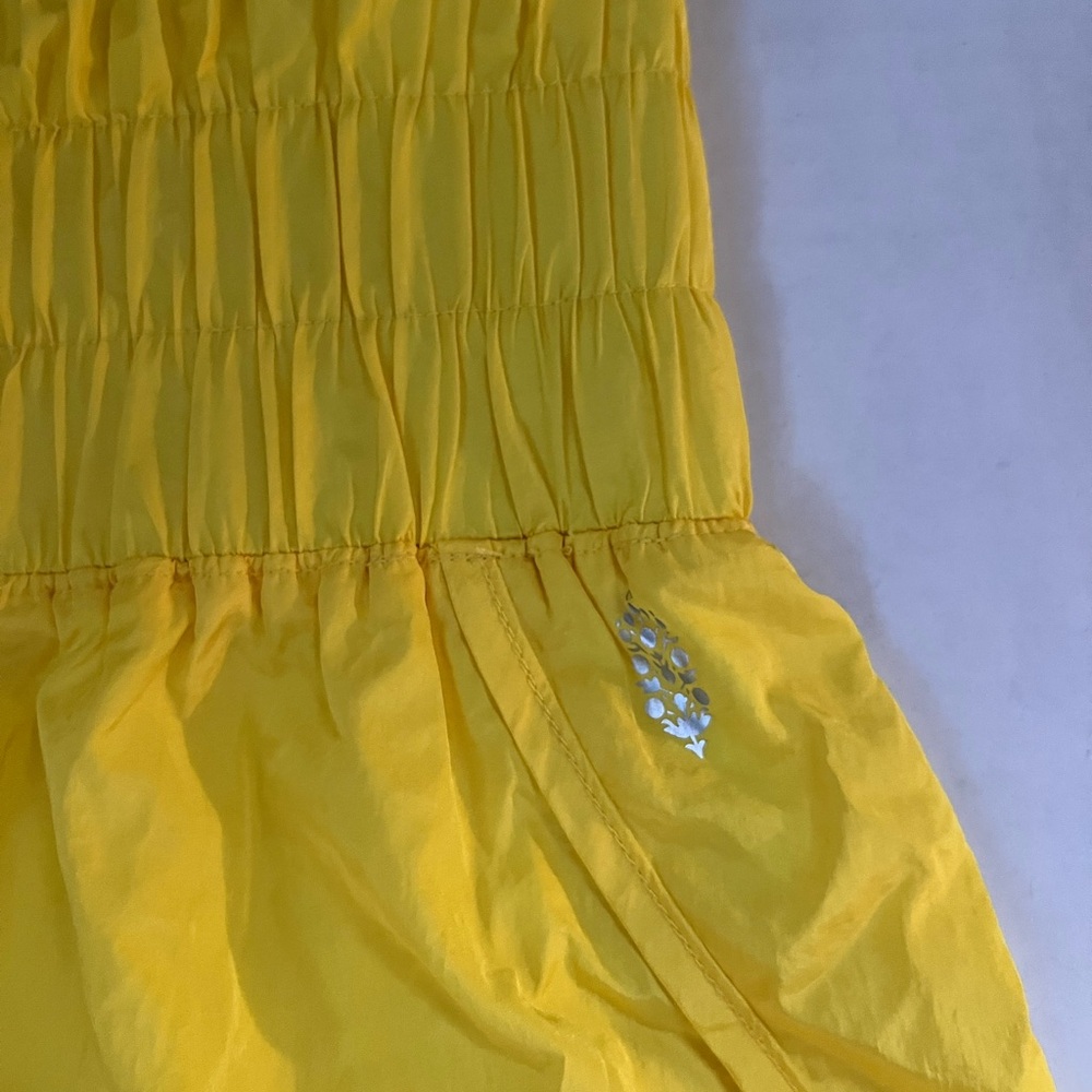 Free People FP Movement yellow high waist The Way Home shorts medium M - Picture 3 of 11